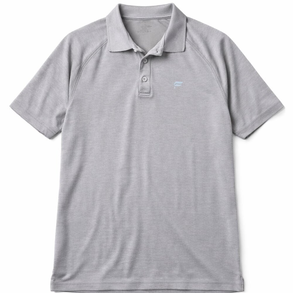 Fabletics Men's Performance Polo Shirt Medium Athletic Tan